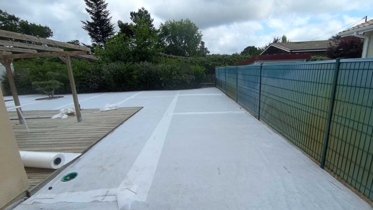 Seconde pose géotextile Seconde pose géotextile